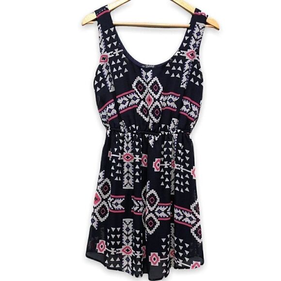 BePop Navy Lined Sleeveless Dress - Picture 1 of 10